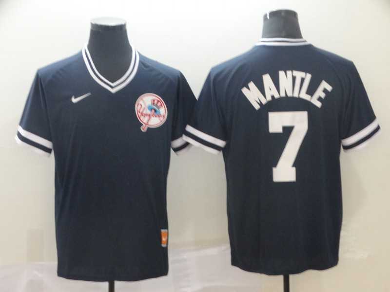 Yankees 7 Mickey Mantle Blue Throwback Jerseys,We sell and wholesale Yankees 7 Mickey Mantle Blue Throwback Jerseys on line form chian!